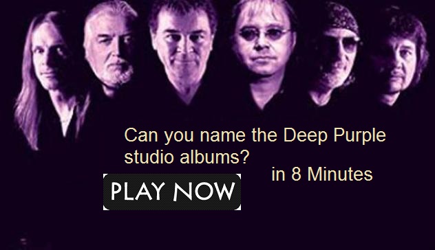 Can you name the Deep Purple studio albums?
