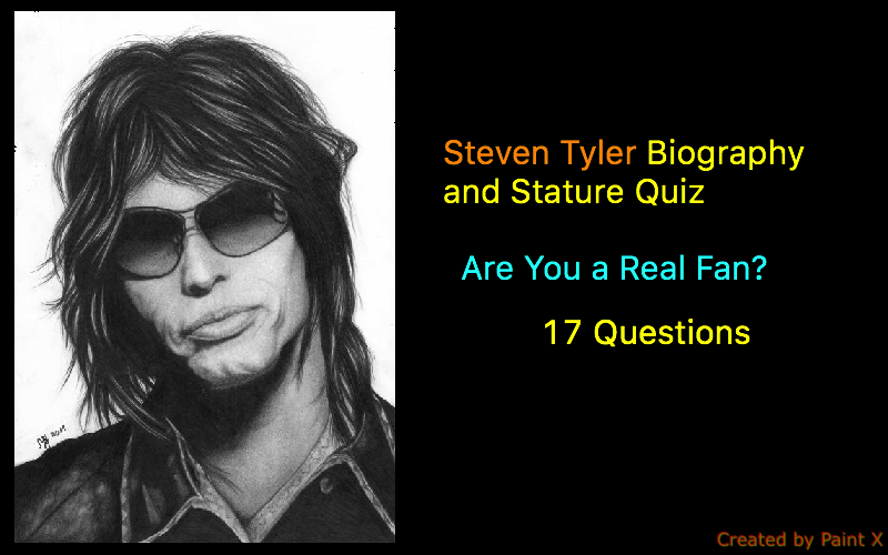 Steven Tyler Biography and Stature Quiz - 1