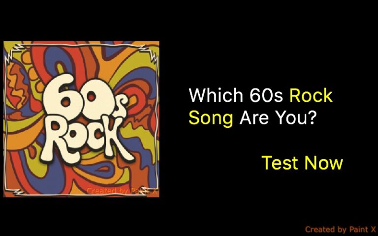 Which 60s Rock Song Are You?