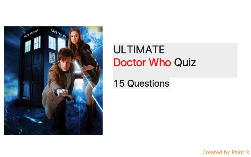 Ultimate doctor who quiz quiz for fans