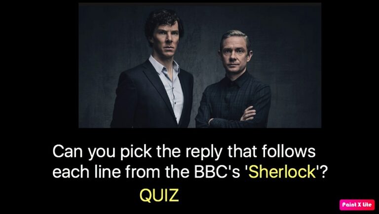 Can you pick the reply that follows each line from the BBC's 'Sherlock'?