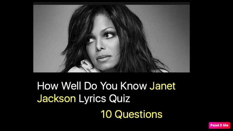 How Well Do You Know Janet Jackson Lyrics Quiz