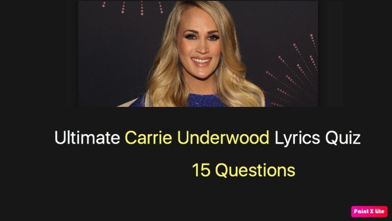 Ultimate Carrie Underwood Lyrics Quiz