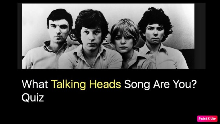What Talking Heads Song Are You? Quiz