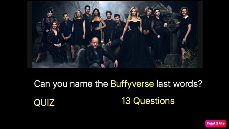 Can you name the Buffyverse last words?
