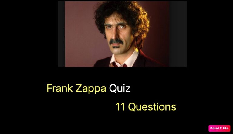 Frank Zappa Quiz