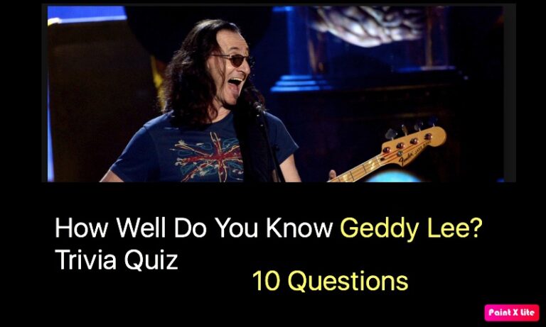 How Well Do You Know Geddy Lee Trivia Quiz