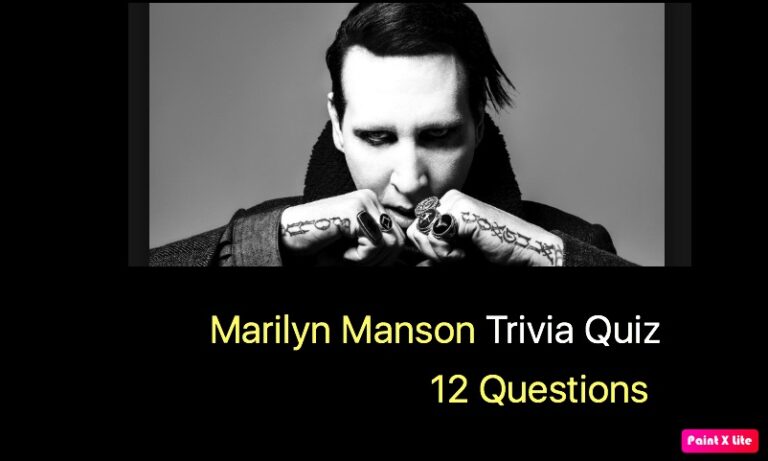 Marilyn Manson Trivia Quiz