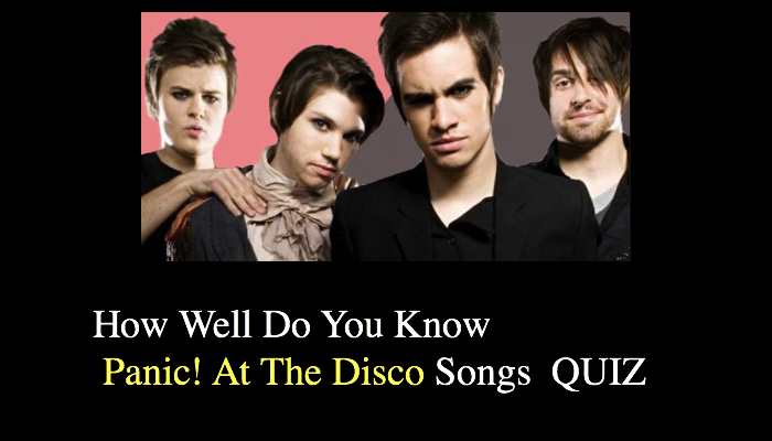 How Well Do You Know Panic! At The Disco Songs