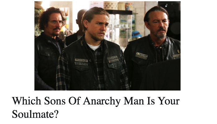 Which Sons Of Anarchy Man Is Your Soulmate?